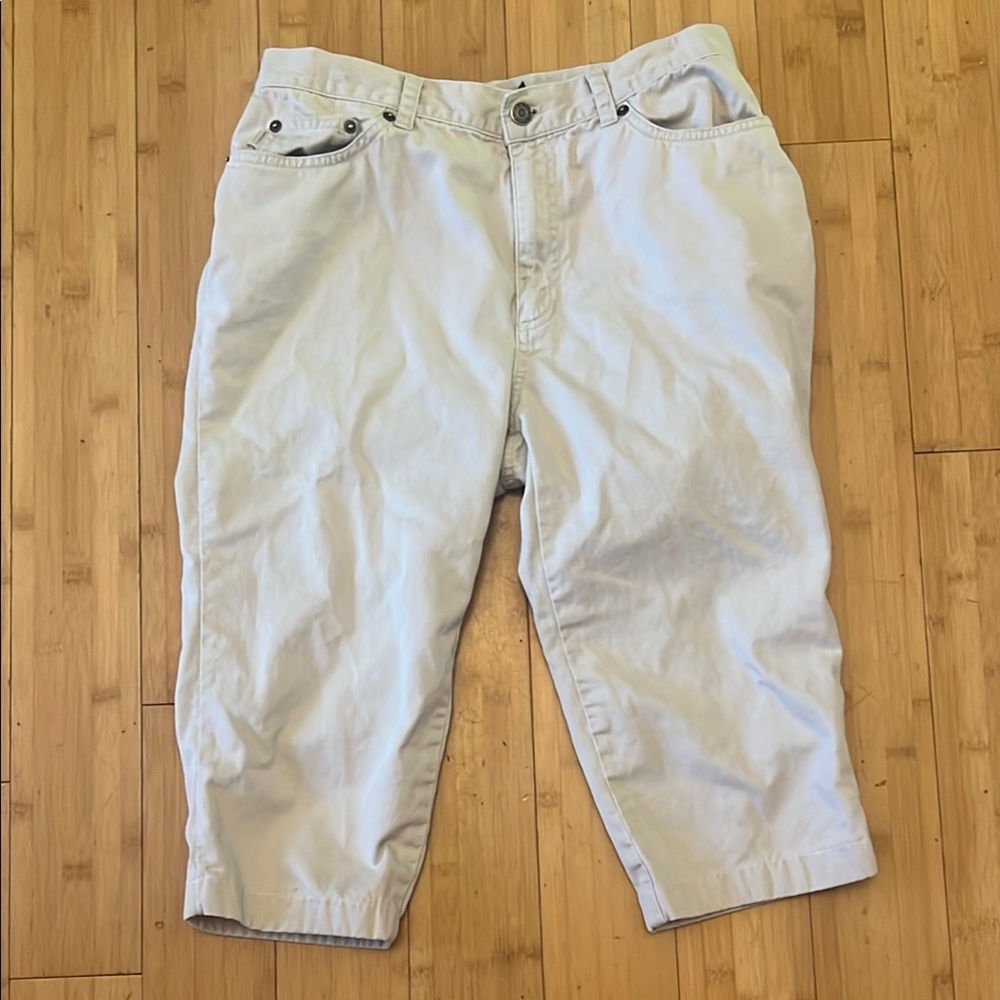Ralph Lauren Cream Capris Lightweight Mid-Calf